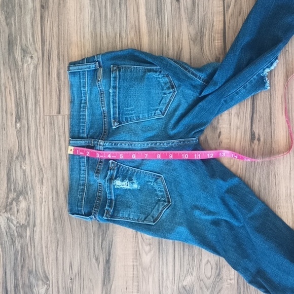 KanCan Los Angeles Twisted Seam raw hem distressed skinny jeans size 26 - Picture 9 of 9
